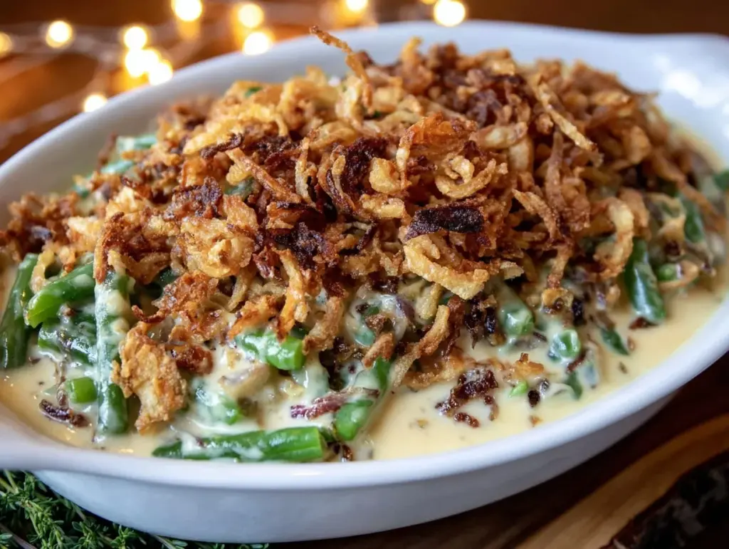 green bean casserole recipe - featured image