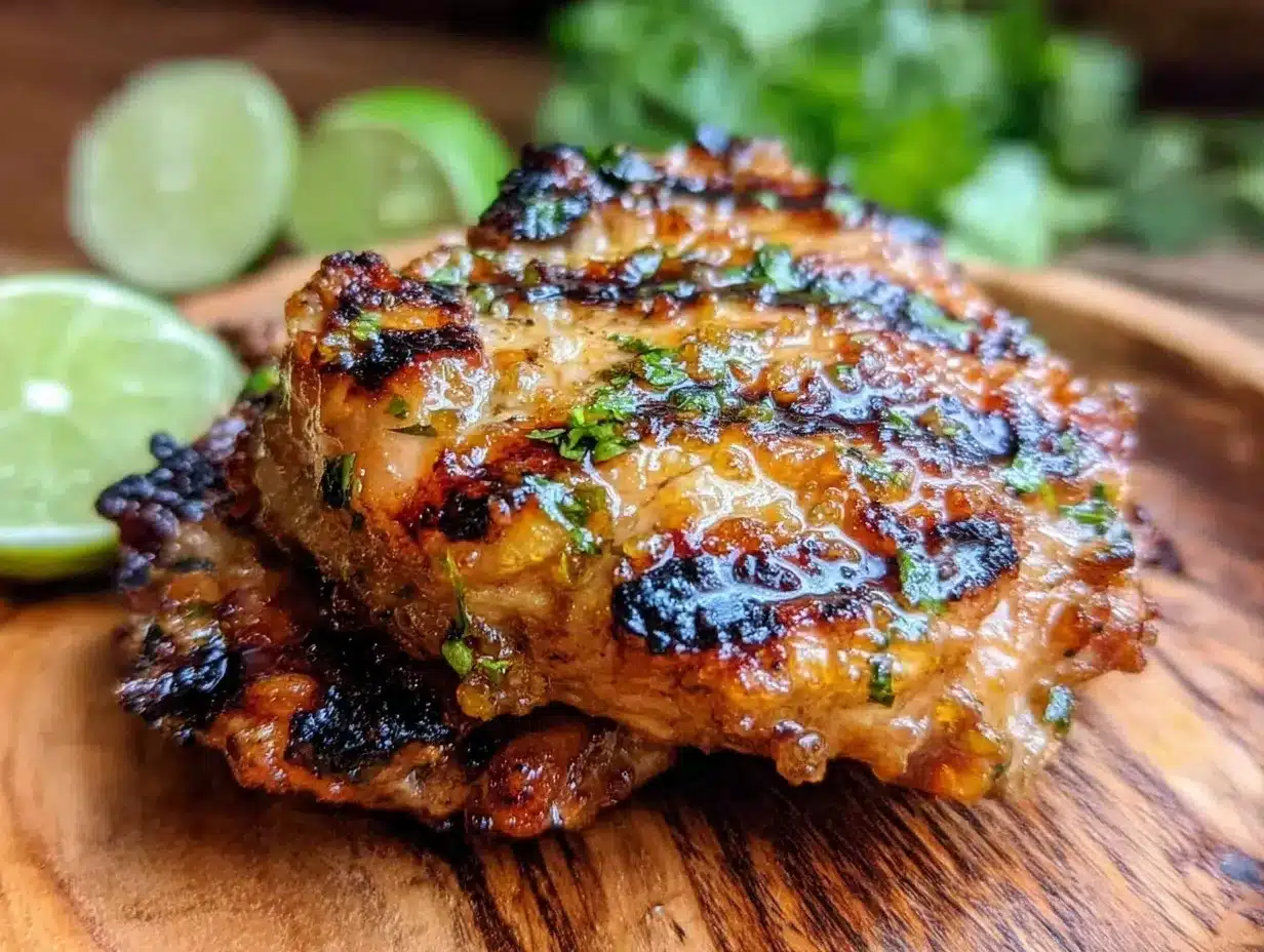 grilled honey lime chicken thighs preparation steps
