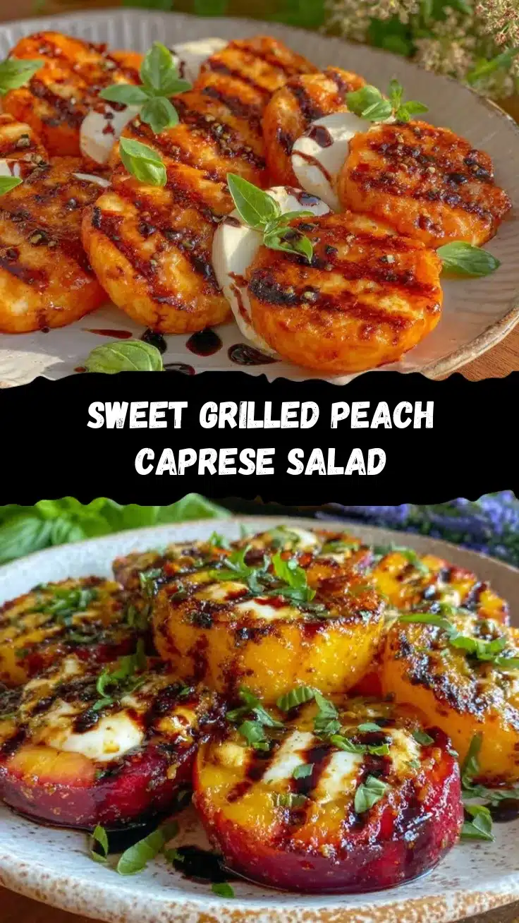 grilled peach caprese salad recipe