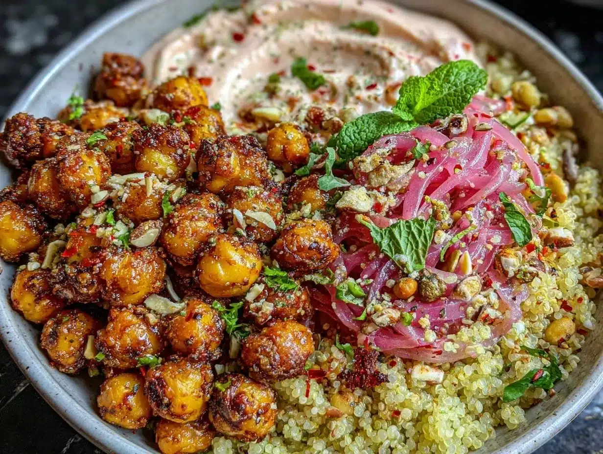 harissa chickpeas recipe preparation steps