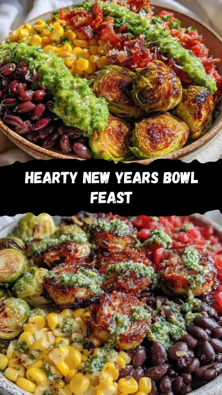 hearty new years day dinner bowl with chimichurri recipe