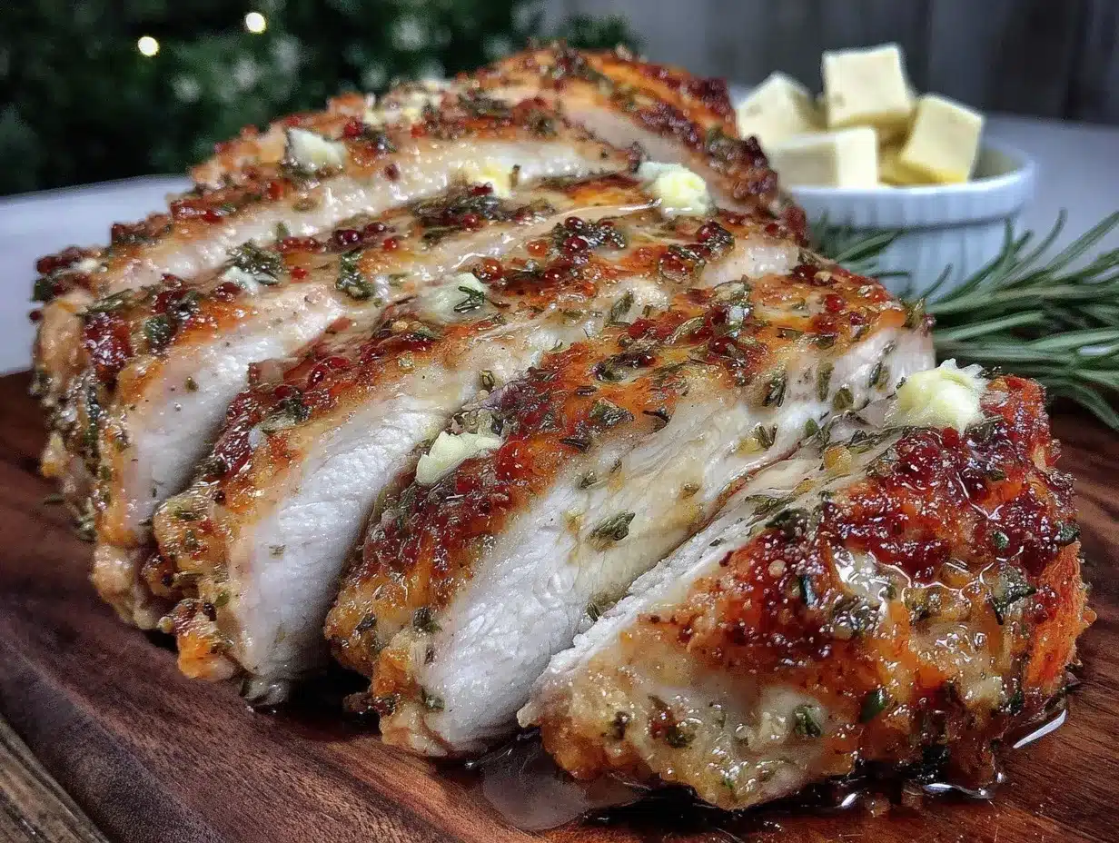 herb butter roasted turkey breast preparation steps