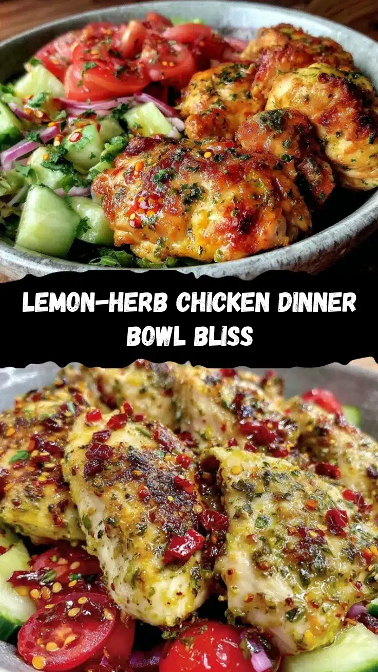 lemon-herb chicken dinner bowl recipe