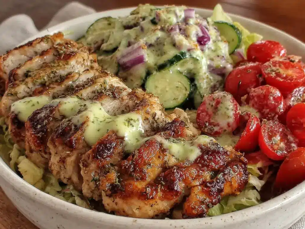 lemon-herb chicken nourish bowl - featured image