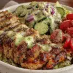 lemon-herb chicken nourish bowl - featured image