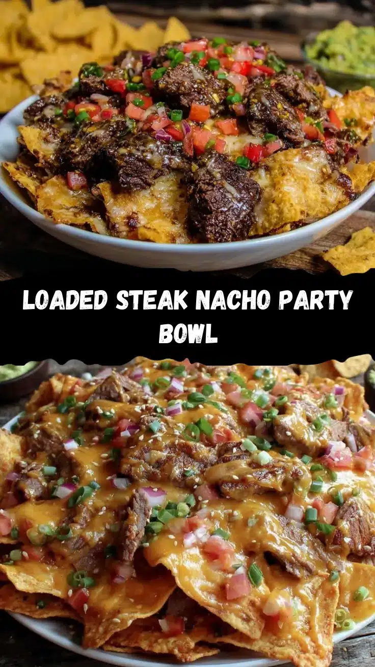 loaded steak nacho party bowl recipe