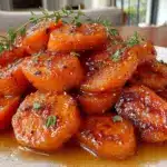 maple bourbon glazed carrots - featured image