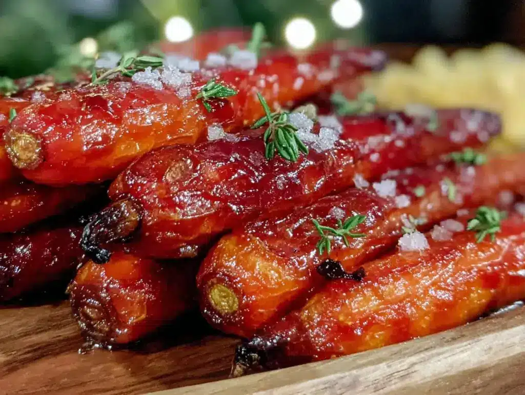 maple glazed roasted carrots - featured image