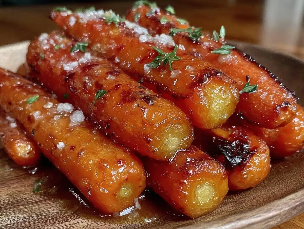 maple glazed roasted carrots preparation steps