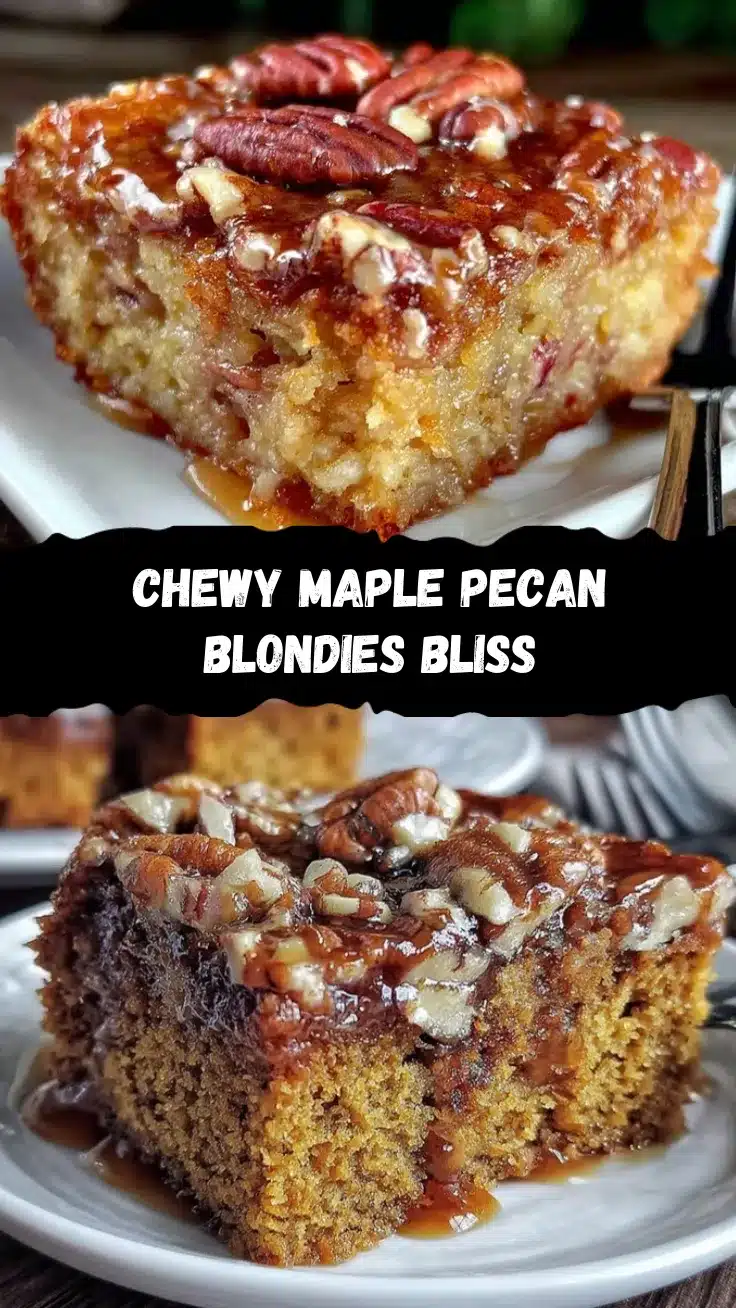 maple pecan blondies recipe