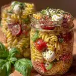 mason jar pasta salad - featured image