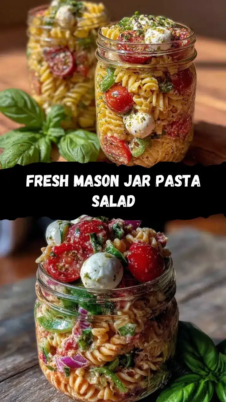 mason jar pasta salad recipe