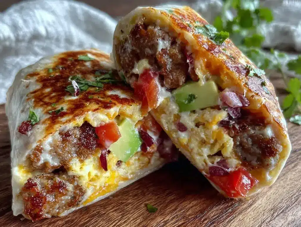microwave breakfast burrito - featured image
