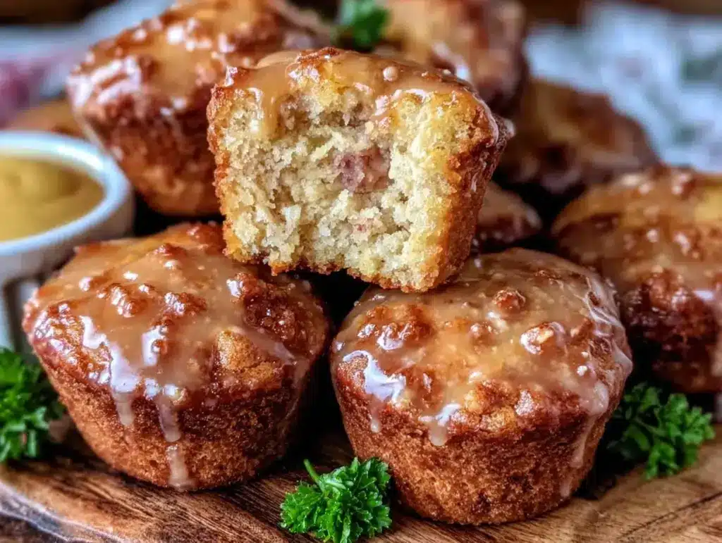 mini corn dog muffins - featured image