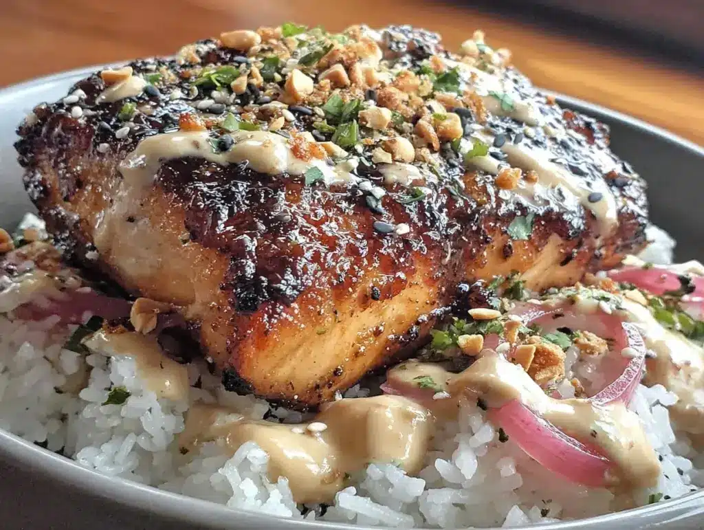 miso-glazed salmon bowl - featured image