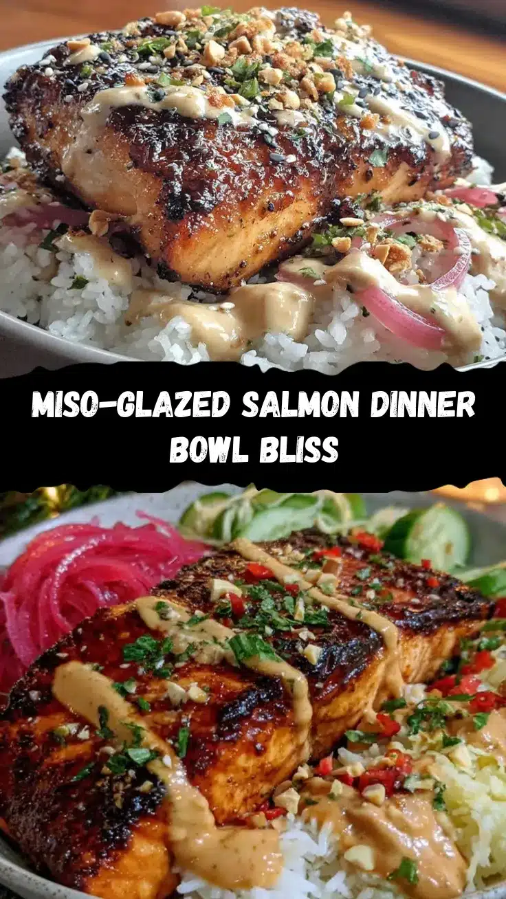 miso-glazed salmon bowl recipe