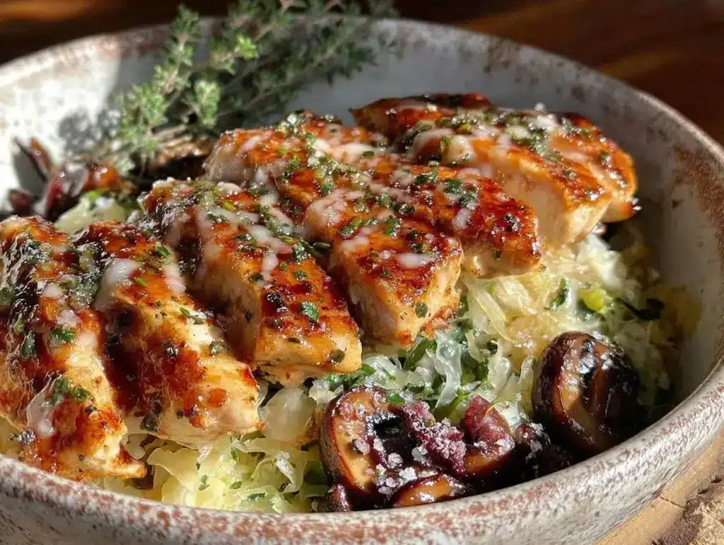 nourishing pork and sauerkraut bowl - featured image