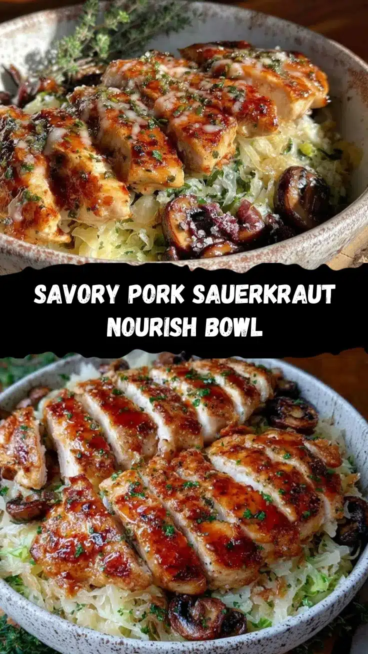 nourishing pork and sauerkraut bowl recipe