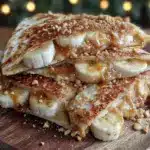 peanut butter banana quesadillas - featured image