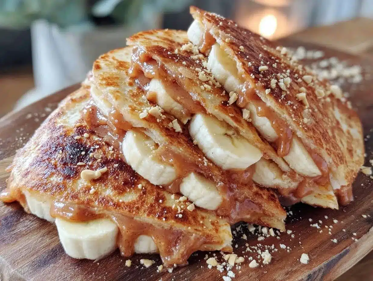 peanut butter banana quesadillas preparation steps