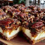 pecan pie cheesecake bars - featured image