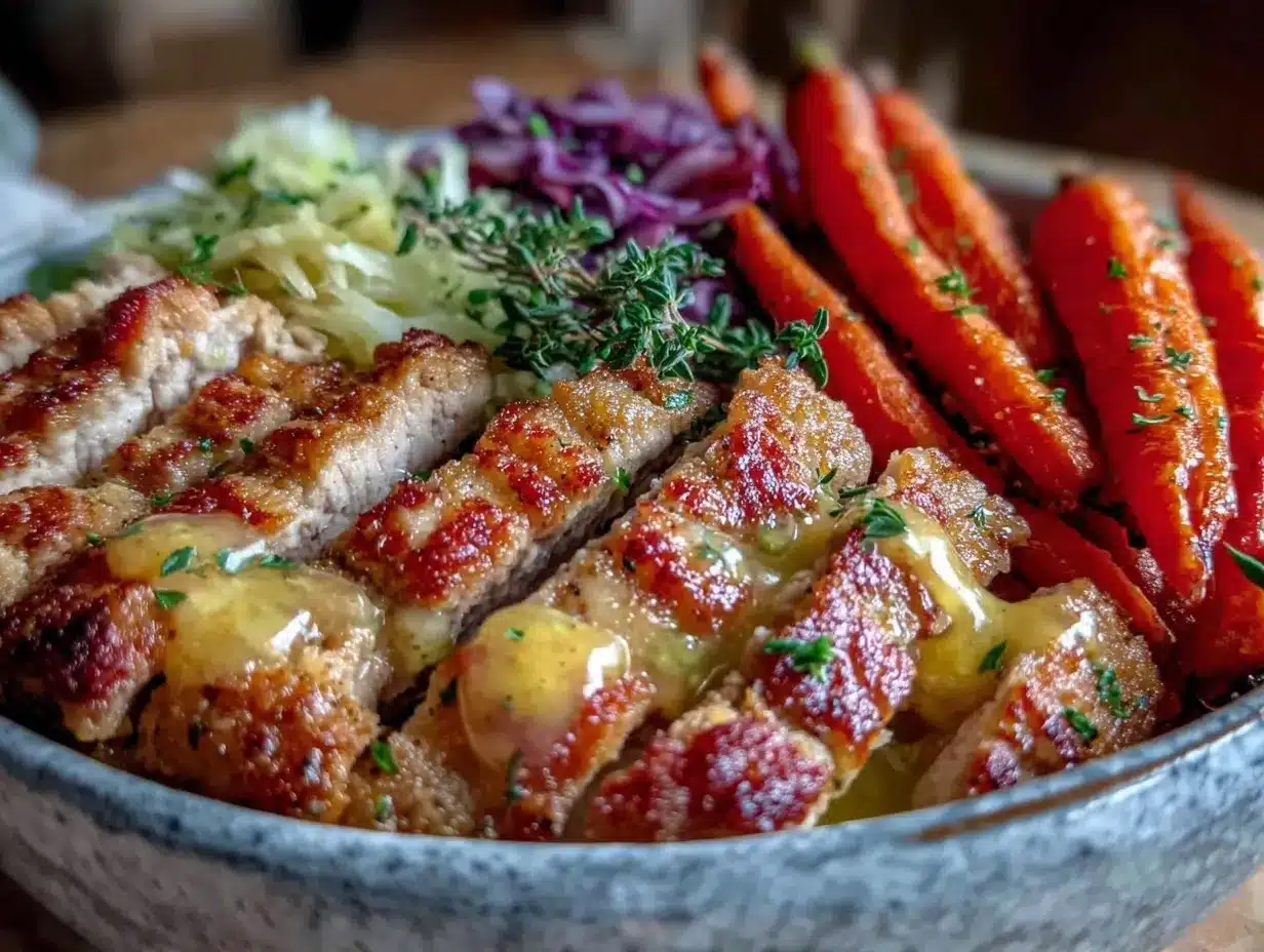 pork and sauerkraut bowl preparation steps