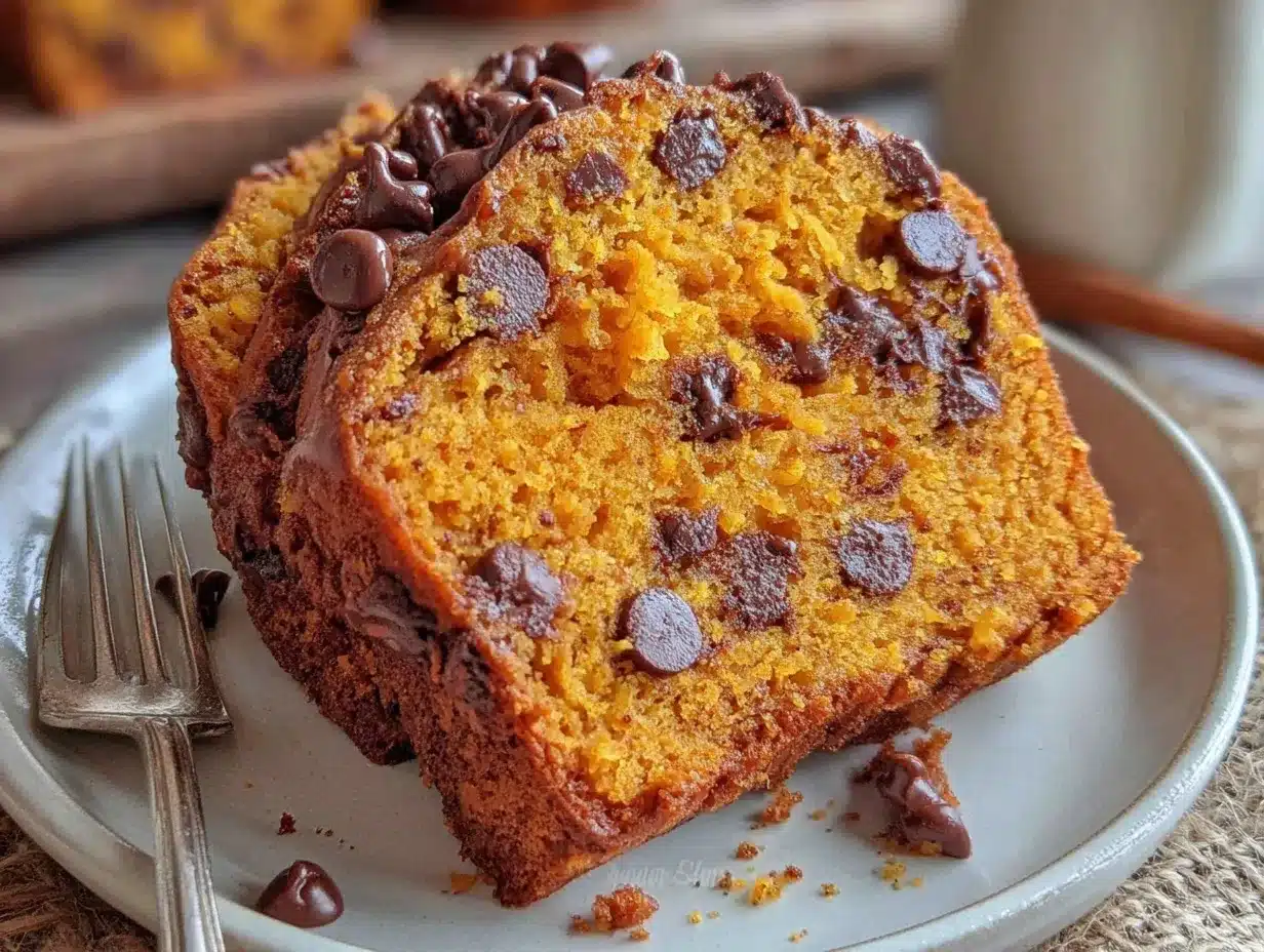 pumpkin chocolate chip bread preparation steps