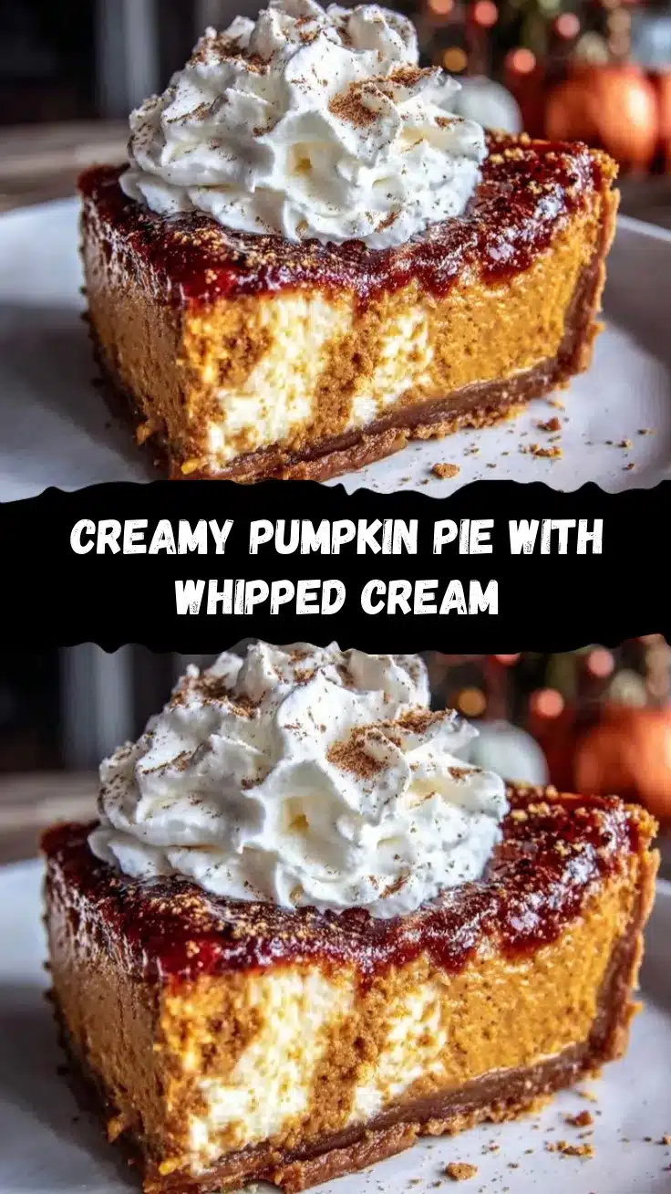 pumpkin pie with whipped cream recipe