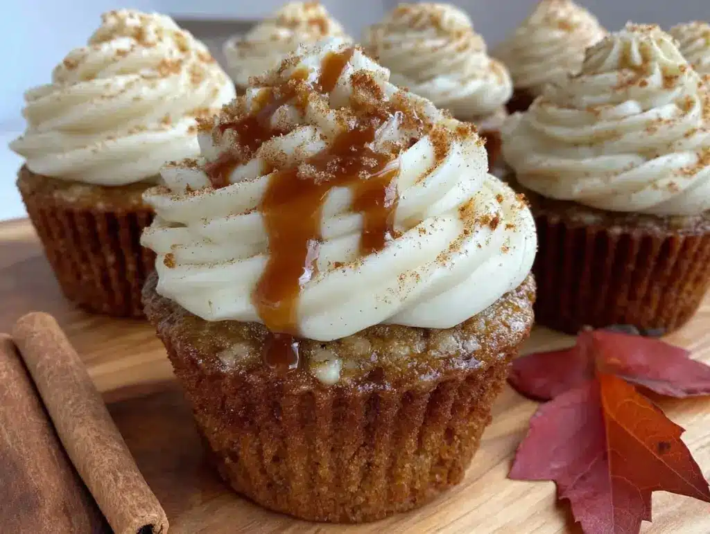 pumpkin spice latte cupcakes - featured image