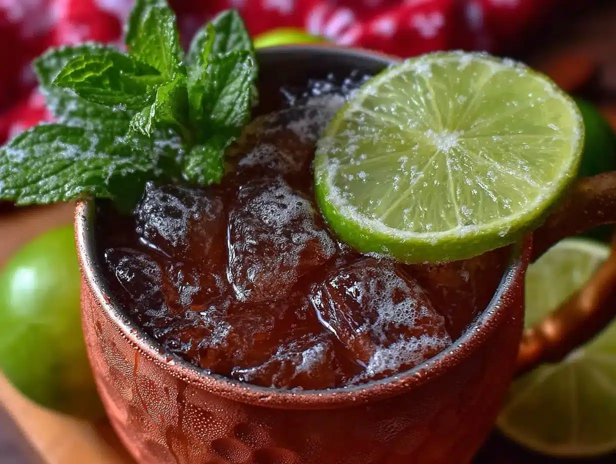 Refreshing Moscow Mule preparation steps