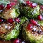 roasted Brussels sprouts with pomegranate - featured image