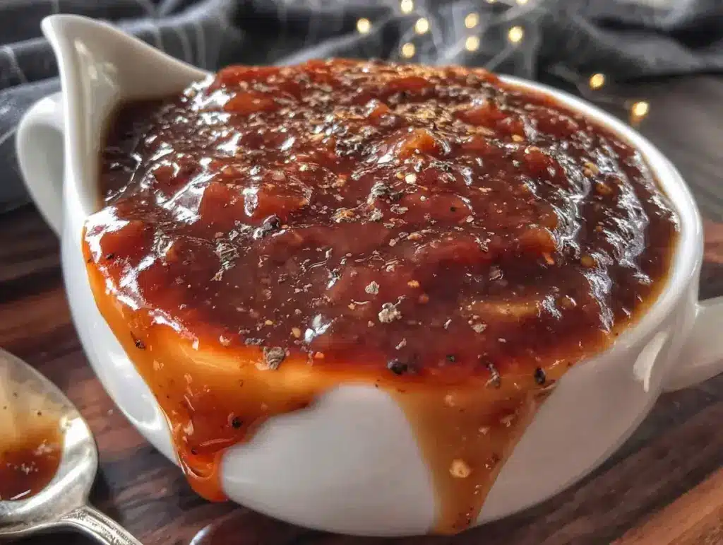 roasted garlic gravy recipe - featured image