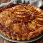 salted caramel apple tart - featured image