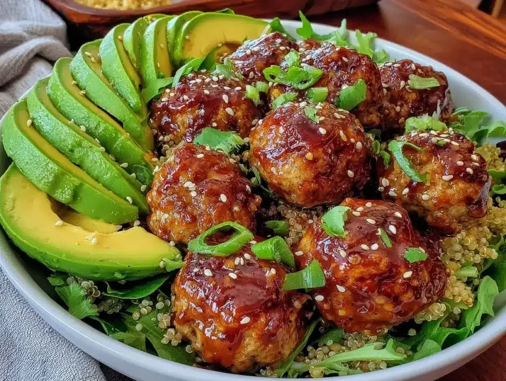 savory galentines nourish bowl turkey meatballs - featured image