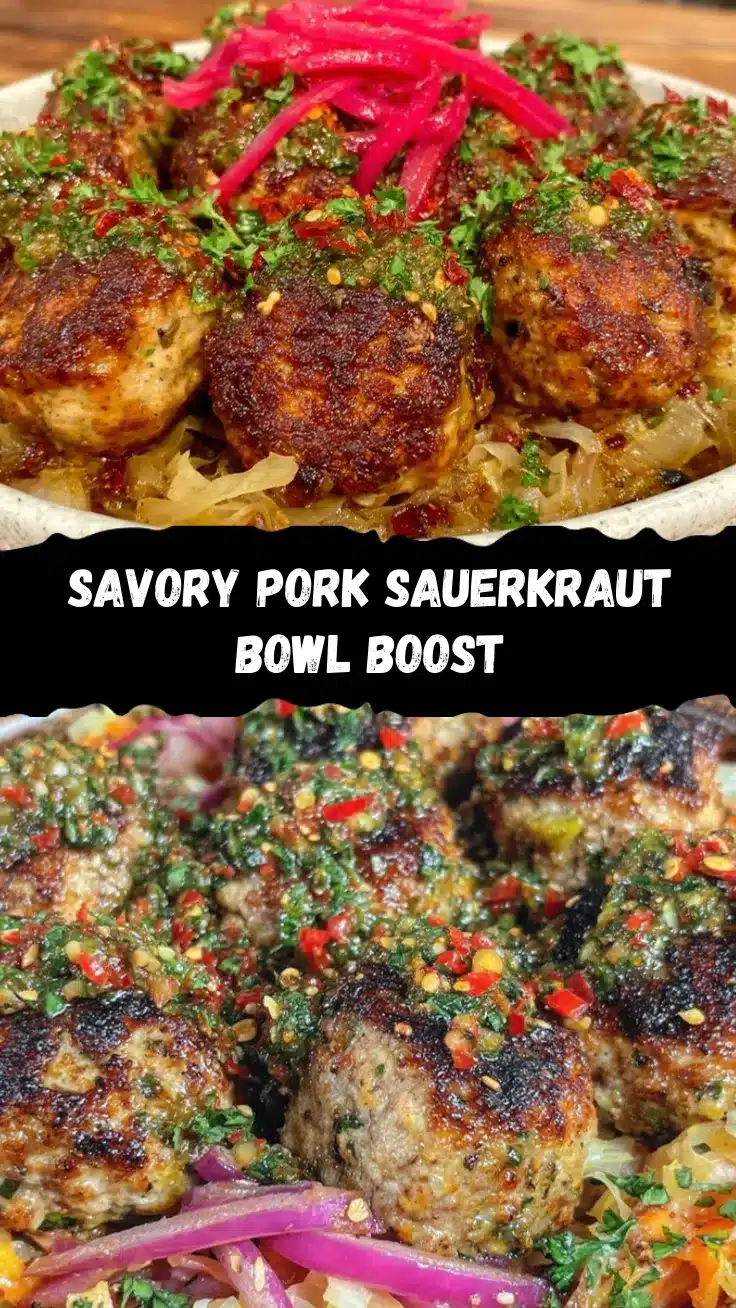 savory pork and sauerkraut crockpot bowl recipe