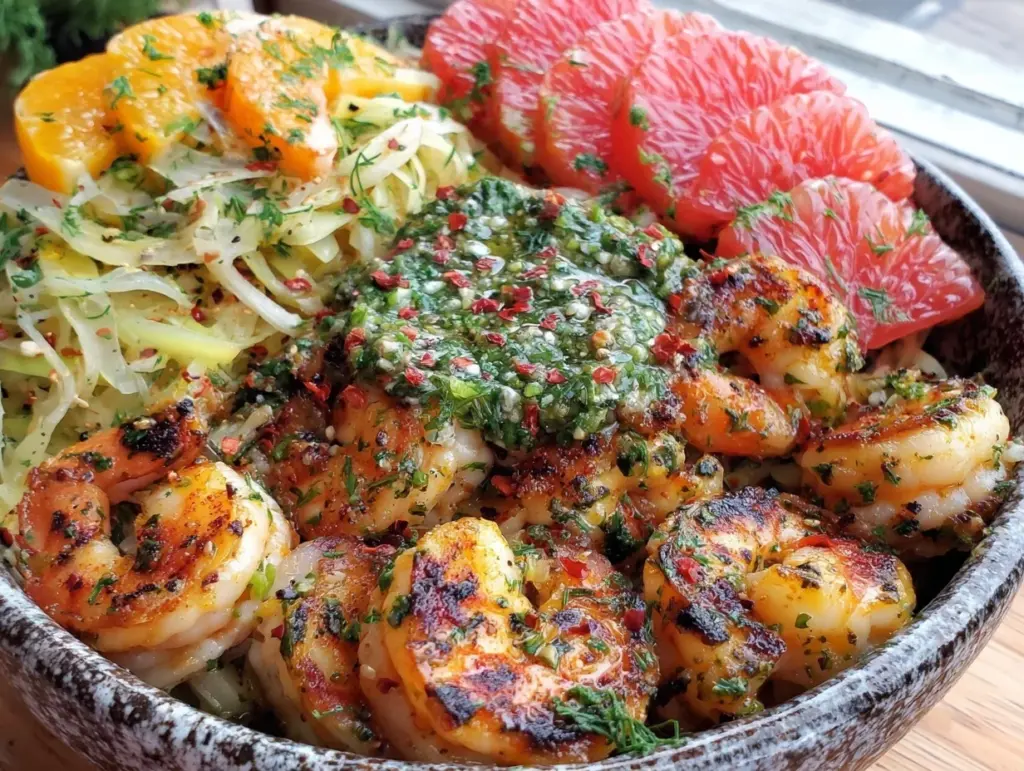 shrimp scampi dinner bowl - featured image