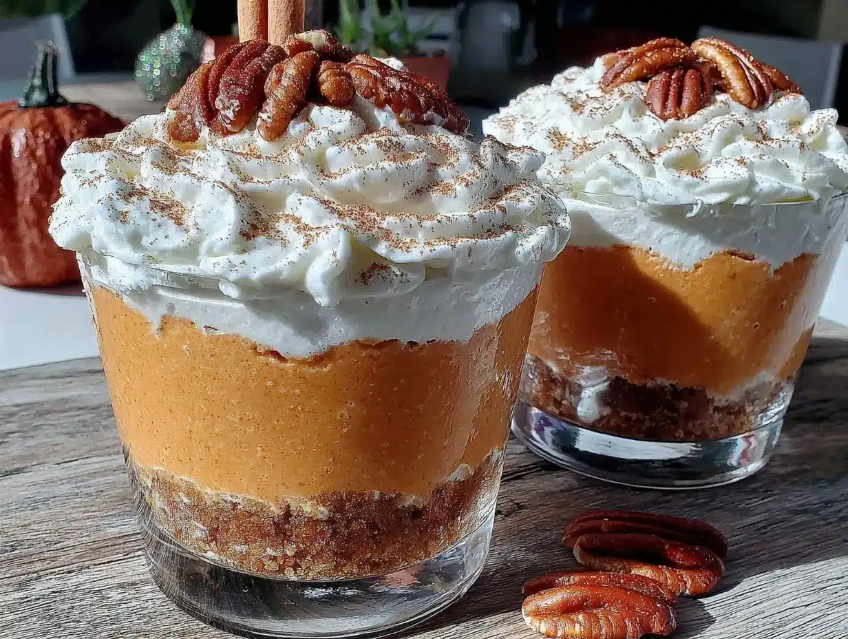 spiced pumpkin mousse parfaits preparation steps