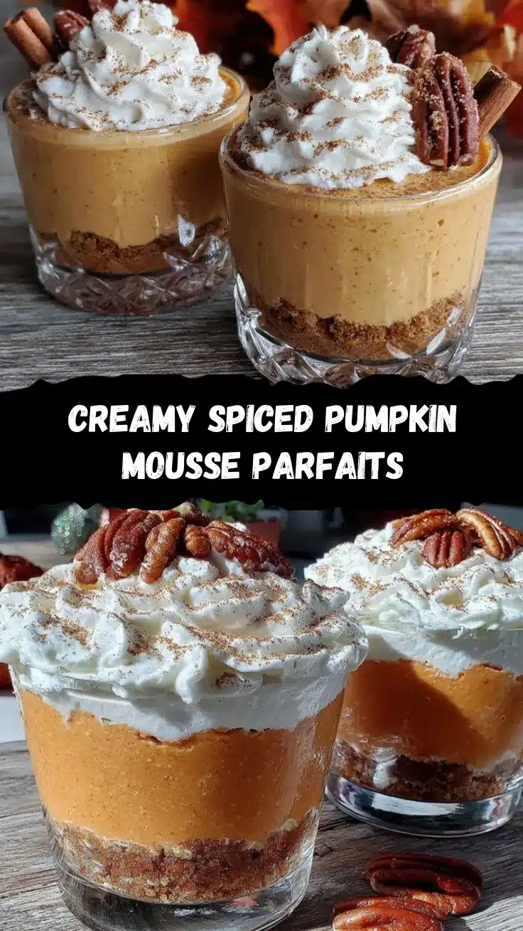 spiced pumpkin mousse parfaits recipe