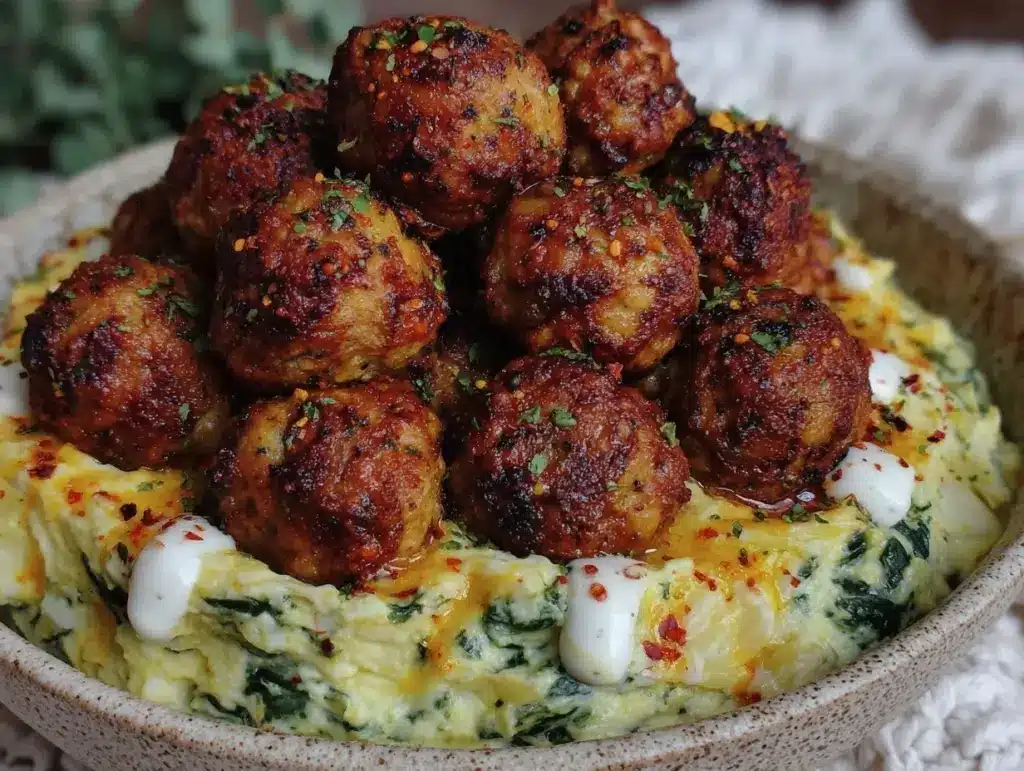 spinach artichoke party bowl - featured image