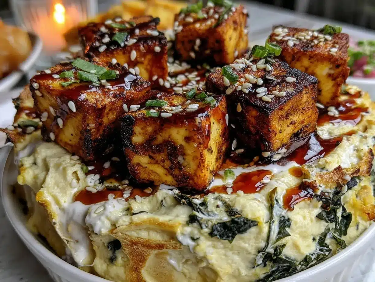 spinach artichoke party bowl preparation steps