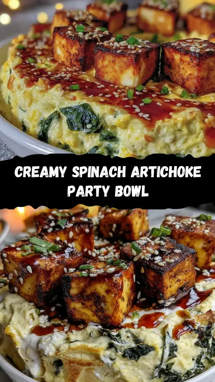 spinach artichoke party bowl recipe