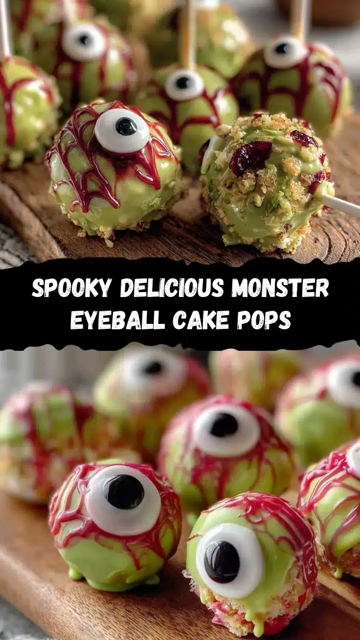 spooky monster eyeball cake pops recipe