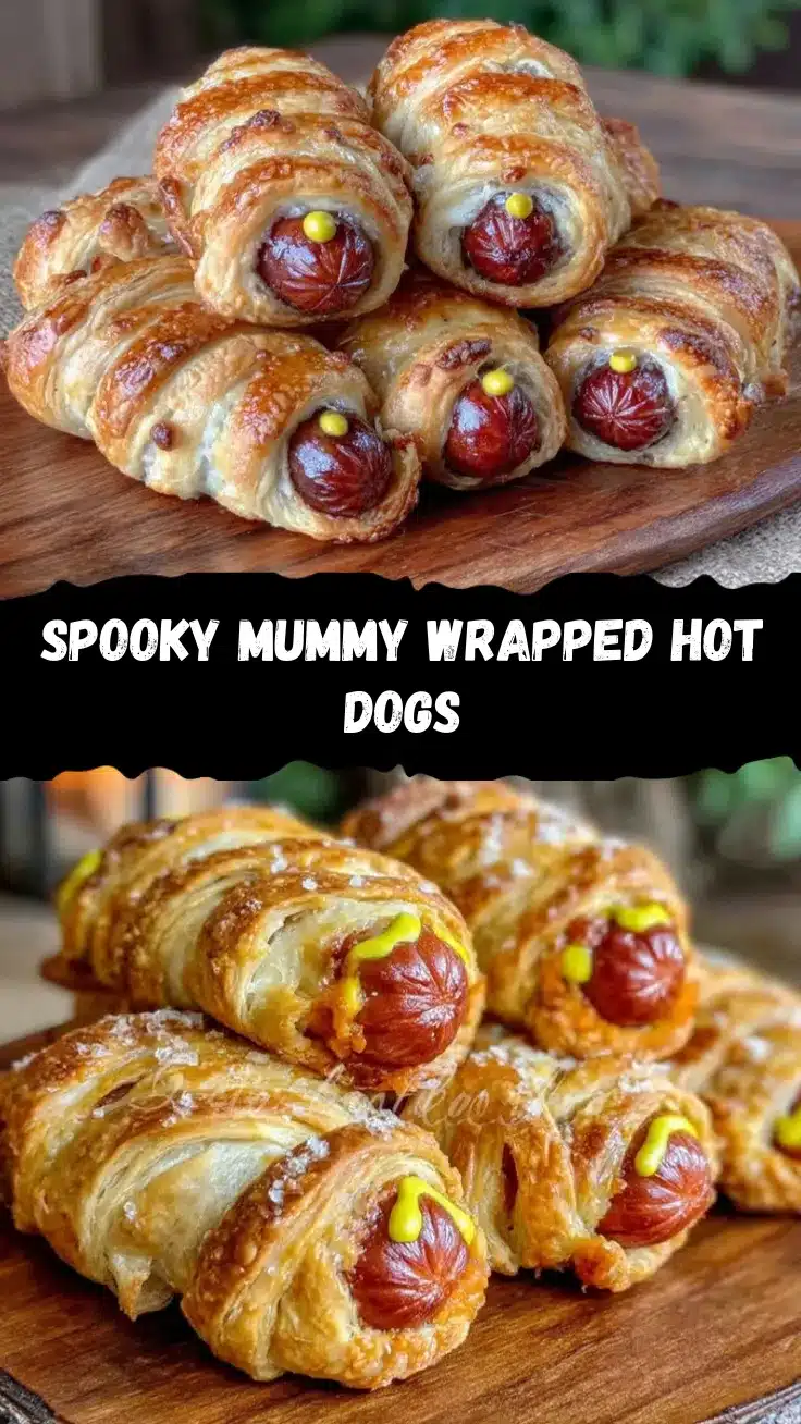 spooky mummy wrapped hot dogs recipe