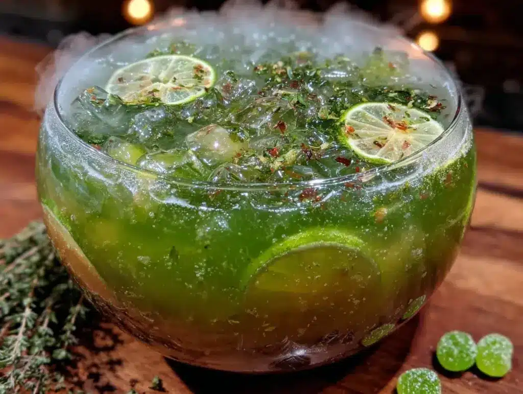 spooky witch brew green punch - featured image