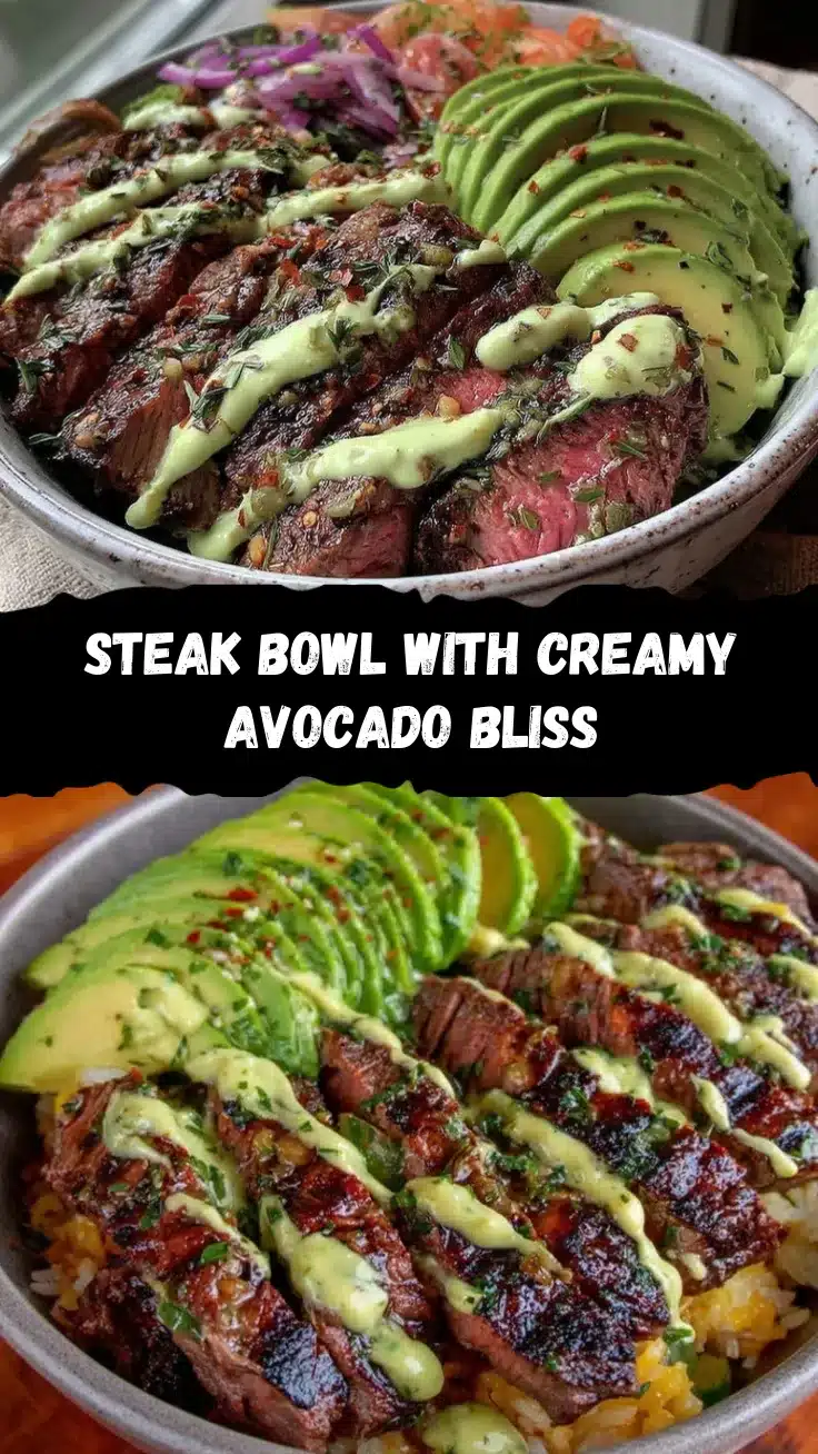 steak avocado dinner bowl recipe