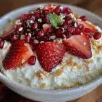 strawberry cottage cheese bowl - featured image