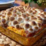 sweet potato casserole with marshmallows - featured image