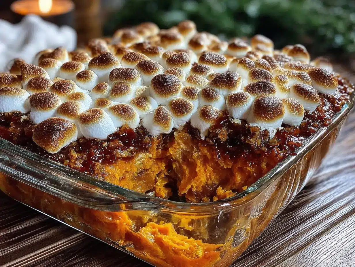 sweet potato casserole with marshmallows preparation steps