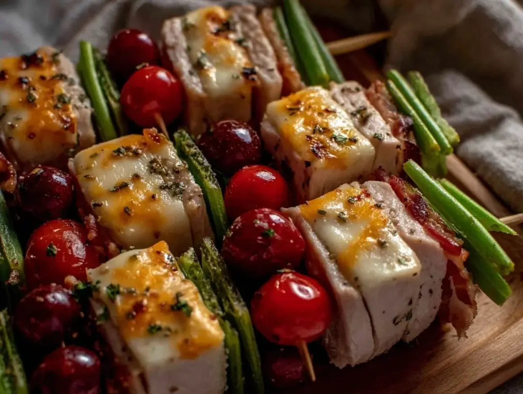 turkey and cheese kabobs - featured image