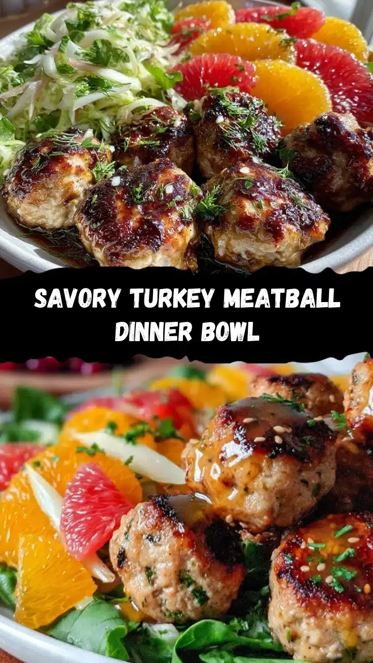 turkey meatball dinner bowl recipe